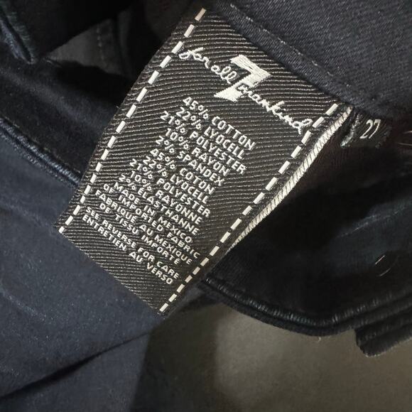 NEW 7 For All Mankind b(air) High Waist Super Skinny Jean Dark Wash Stretch 27 - Picture 7 of 10